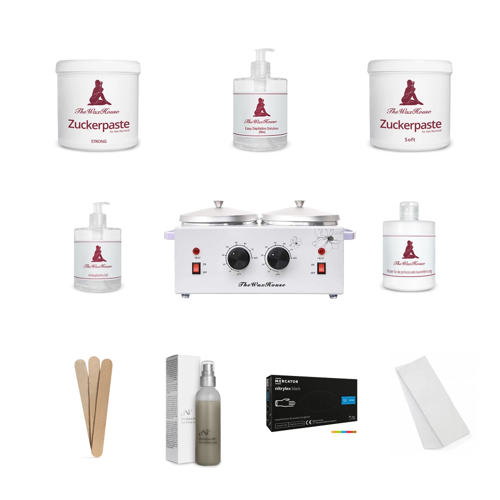 Starterset Gross - Thewaxhouse Schulungen Starterset Sugaring Komplettset